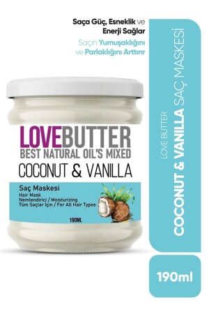 Coconut & Vanilya Nemlendirici Saç Maskesi - Love Butter