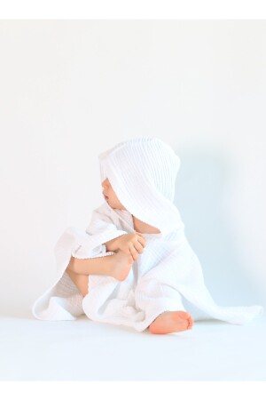 Cocoon 4 Kat Müslin Bebek Panço Beyaz TYCC0JKIWN168675230205782 - Barine