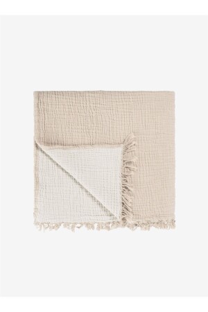 Cocoon 4 Kat Müslin Yatak Örtüsü Pike Bej 240x260 MAM.BR.EV.TKS.YATAK.00003.240x260 - Barine