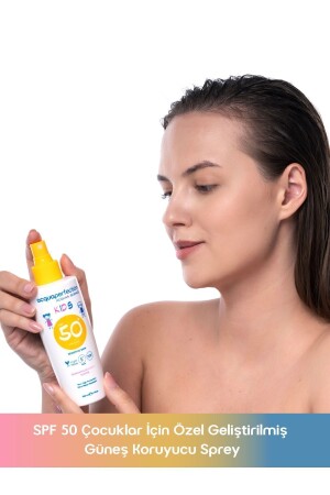 Çocuk Güneş Koruyucu Sprey Spf50 200ml Uva Uvb Koruması- Suya Dayanıklı- Leke Önleyici - 6