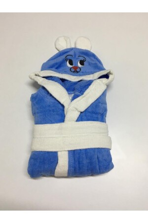 Çocuk Kapşonlu Kulaklı Bornoz DRL001 - Durul