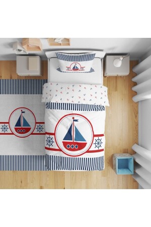 Çocuk Odası Dijital Baskılı Tek Kişilik Çarşafsız Nevresim Takımı 160x220cm Model0032 i00032029000 - instababyrooms