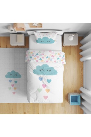 Çocuk Odası Dijital Baskılı Tek Kişilik Çarşafsız Nevresim Takımı 160x220cm Model1384 i01384029000 - instababyrooms