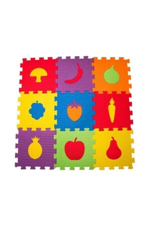 Çocuk Oyun Karosu - Eva Puzzle Ev Matı - Meyveler / 304 - 1