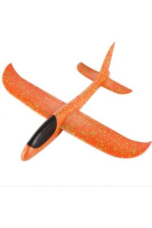 Çocuk Oyuncak Köpük Uçak El Planörü Elle Atılan Eğlenceli Uçak - Turuncu KAH144 - 1