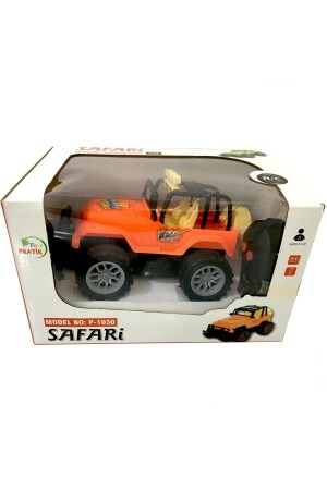 Çocuk Safari Arazi Aracı Uzaktan Kumandalı Yarım Fonksiyon ( Ileri Geri) Oyuncak Jeep Jip Araba P12502S825 - 4