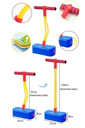 Çocuklar Için Atlama Zıplama Oyuncağı Boy Uzatıcı Eğitici Fiziksel Ve Zihinsel Geliştirici Spor Oyun - 5