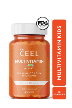 Çocuklar için Gelişme Çağı Multivitamini Vitamin C- D- B Mix- L-arginine - 2