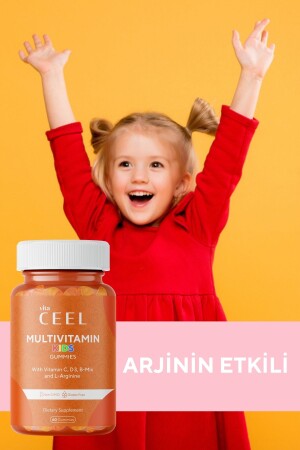 Çocuklar için Gelişme Çağı Multivitamini Vitamin C- D- B Mix- L-arginine - 7