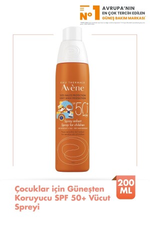 Çocuklar İçin Güneşten Koruyucu Spf 50- Vücut Spreyi 200 ml - 1