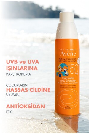 Çocuklar İçin Güneşten Koruyucu Spf 50- Vücut Spreyi 200 ml - 3