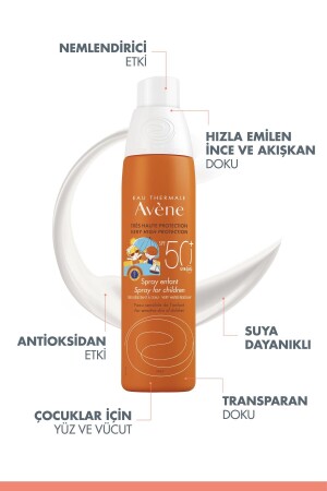 Çocuklar İçin Güneşten Koruyucu Spf 50- Vücut Spreyi 200 ml - 4