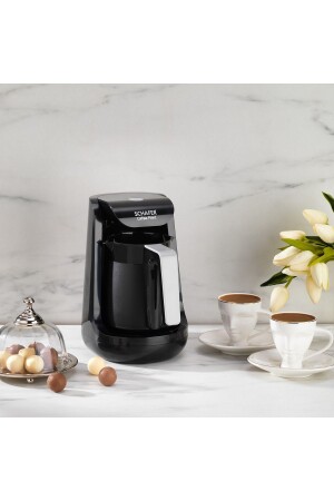 MNZ-Coffee Point Turkish Coffee Machine - أسود/الرمادي - Schafer