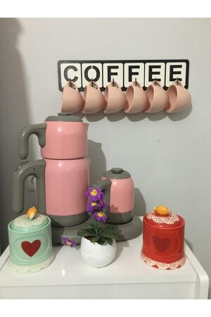 Coffee Yazılı Fincan-kupa Ve Bardak Askılığı 45*10 Cm - 2