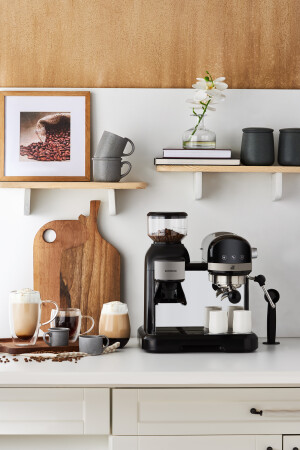 Coffeemaid Kaffeemühle, Aufschäumer, 19 Bar Druck, Espresso, Latte, Cappuccino, Americano Mk. 1,4L 153. 03. 08. 4834 - 2