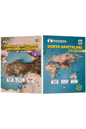 Coğrafyanın Kodları Türkiye Ve Dünya Haritaları Çalışma Defteri Seti (tüm Sınavlar Için) - 1