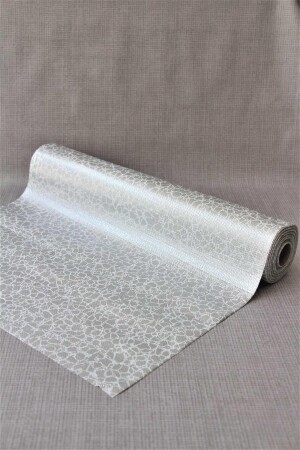 Çok Amaçlı Kaymaz Dolap Içi Çekmece Raf Vitrin Örtüsü Metalikgritaş - Dedeevtekstil