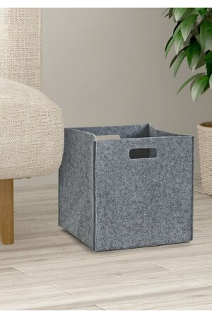 MNZ-Multi-Purpose Felt Organizer Basket في الحجرة المنظمة - واحد الرمادي // 24 × 24 سم - Homing