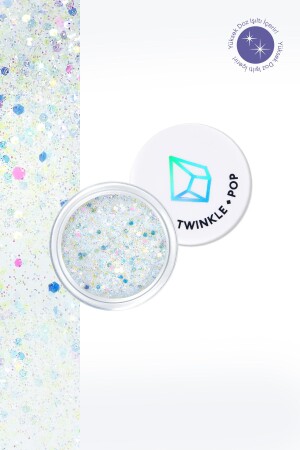 Çok Amaçlı Kullanım İçin Yoğun Sim İçerikli Jel Glitter Twinkle Pop Jelly Glitter (#4 White Banzzak) - 1