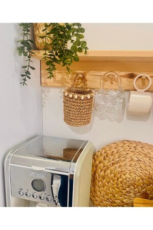 سلة متعددة الأغراض MNZ / سلة التسجيل سلة أوراق ديكورية سلة حبل / سلة جدار 10 سم SBL9X935 - AFRALYAHOME