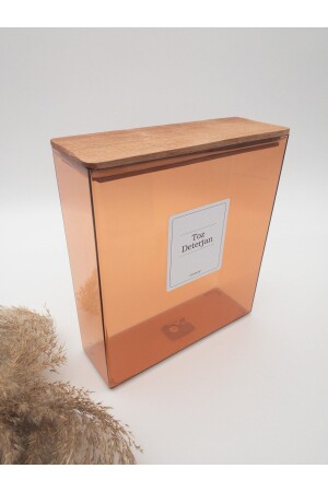 Mehrzweck-Vakuumdeckel, Aufbewahrungsdose/Box für Pulverwaschmittel, 2500 ml (Farbe: Bernstein) zeze001290 - zezedesing