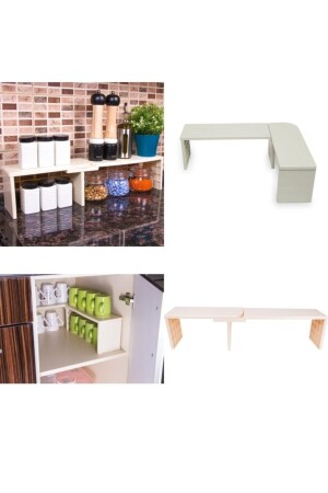 Çok Fonksiyonlu Düzenleyici Raf - 2 Aşamalı - Laurel Dream