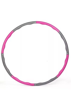 Çok Renkli Hulahoop Egzersiz Çemberi Bel Inceltici Jimnastik Çemberi 1.5 Kg Pembe - 4