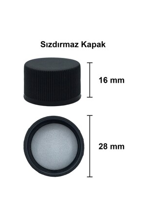 Cold Brew Şeffaf 200 ml Sızdırmaz Siyah Plastik Kapaklı 6 Adet Yassı Şeffaf Cam Şişe (SOĞUK KAHVE) BNM005 - 4