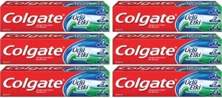 COLGATE TANDPASTE UCLU ETKILI 50ml X 6LI AVANTAJLI PAKET - Halal