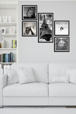 Collage Style 5 Parçalı Mdf Tablo Atf205 - Cadran