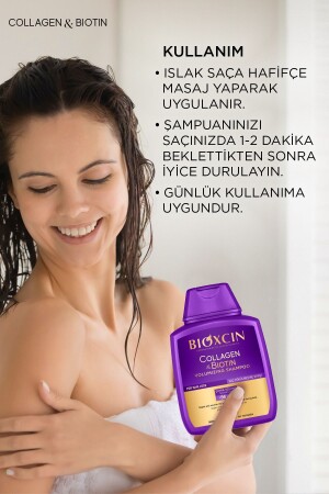 Collagen & Biotin Ekstra Hacim & Dolgunlaştırıcı Şampuan 300 Ml - 2 Li Avantaj Seti - 3