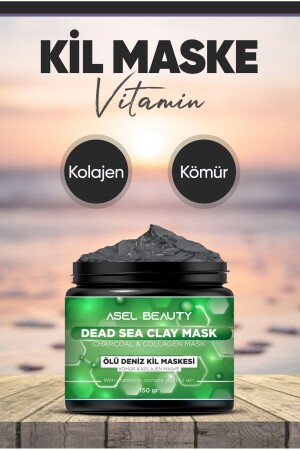 Collagen Ölüdeniz Clay Mask Anti-Akne und Mitesser 150 Gr - 4