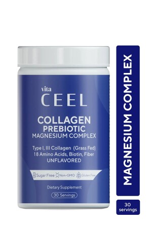 Collagen Tip 1, 3 İçeren Magnezyum Complex Bisglisinat, Malat, Sitrat, B6 - Vita Ceel