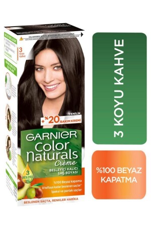 Color Naturals Saç Boyası 3 Koyu Kahve - Garnier