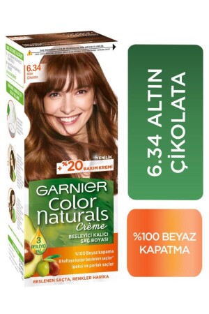 Color Naturals Saç Boyası 6.34 Altın Çikolata - 1