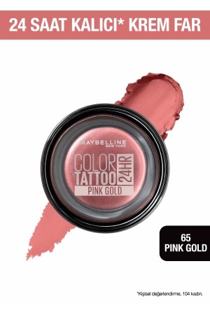 Color Tattoo 24H Göz Farı - 65 Pink Gold - Metalik Pembe - 2