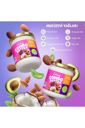 Combo Butter Güçlendirici & Onarıcı Anında Etkili Saç Bakım Yağı 190gr - 3