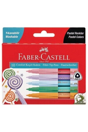 Comfort Keçeli Kalem Pastel Renkler 10 Lu - 1