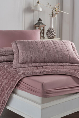 Comfort New Generation Schlafset – 6-teilig, Velvet Dried Rose (230 x 220 cm), Velvet047 - 3