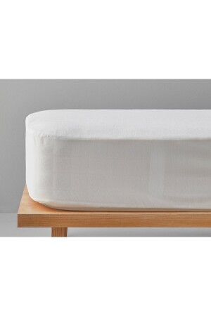 Comfort Pamuklu Sıvı Geçirmez Çift Kişilik Alez Beyaz - English Home