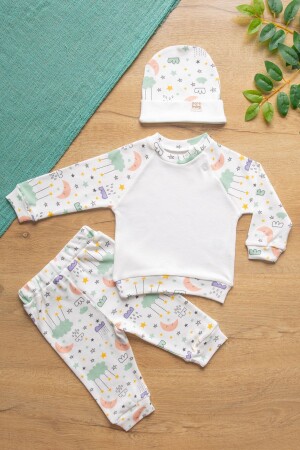 Comfort Series Unisex-Baby-Set, 3-teilig, extra weich, 100 % Baumwolle, spezieller Twill-Stoff - 1