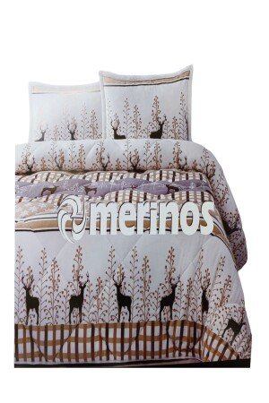 Comforter Çift Kişilik Yorgan Set Deer Bej - 1