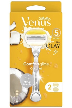 Comfortglide Olay Damenrasierer + 2 Ersatzrasierklingen - 2