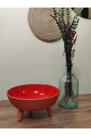 (MNZ-Pottery / Clay Fruit Presentation Bowl) - Bilge Han