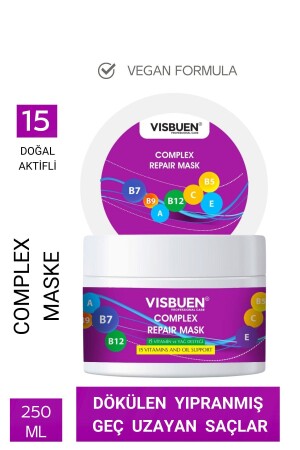 Complex Onarım Saç Maskesi 15 Doğal Aktifli Besleyici Güçlendirici Ve Nemlendirici Bakım Butter - 2