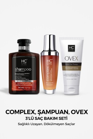 Complex- Shampoo- Ovex- 3-teiliges Kräuter-Haarpflegeset - 2