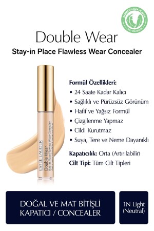 Concealer – Double Wear Stay-in-Place Flawless Wear Concealer – Farbe: 1N Light (Neutral) 7 ml - 2