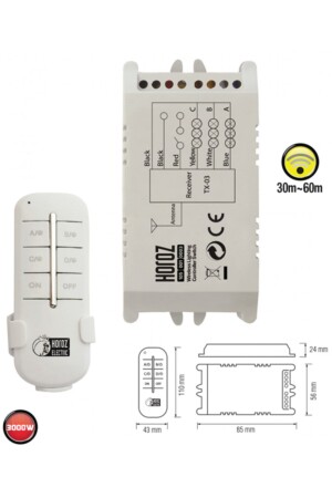 Controller-3 3x1000w Dreifach-Kronleuchterbeleuchtung Fernbedienung CONTROLLER-3 - 2