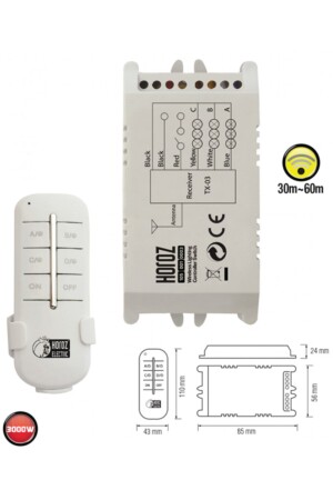 Controller-3 3x1000w Dreifach-Kronleuchterbeleuchtung Fernbedienung CONTROLLER-3 - 1