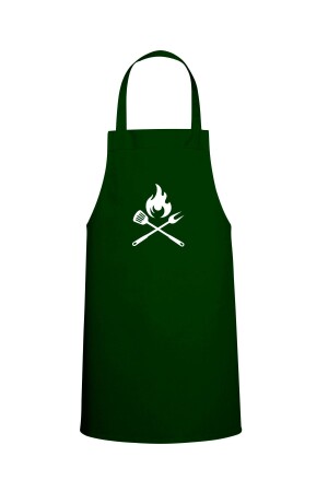 Cook speziell bedruckte Chef-Küchenschürze Hunter Green TTMO0502 - 2